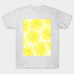 Lemon slices pattern watercolor T-Shirt